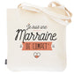 Tote bag marraine – Je suis une marraine de compet' – sac coton – cadeau marraine – baptême