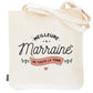 Tote bag marraine – Meilleure marraine de la terre – sac coton – cadeau marraine – baptême
