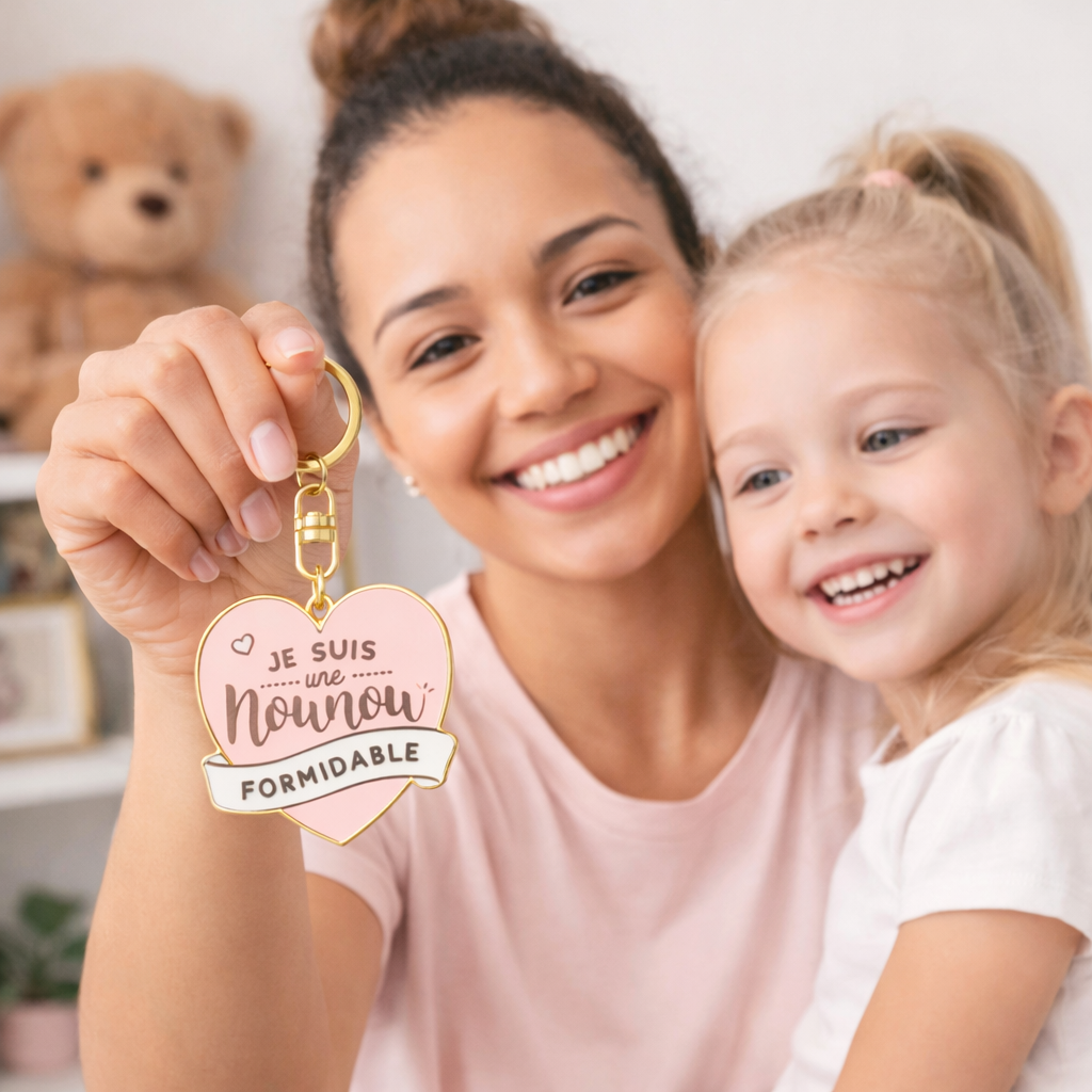 Porte-clés - Je suis une nounou formidable – cadeau merci nounou