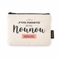 Pochette nounou – P’tite pochette de ma nounou adorée – pochette coton – cadeau nounou