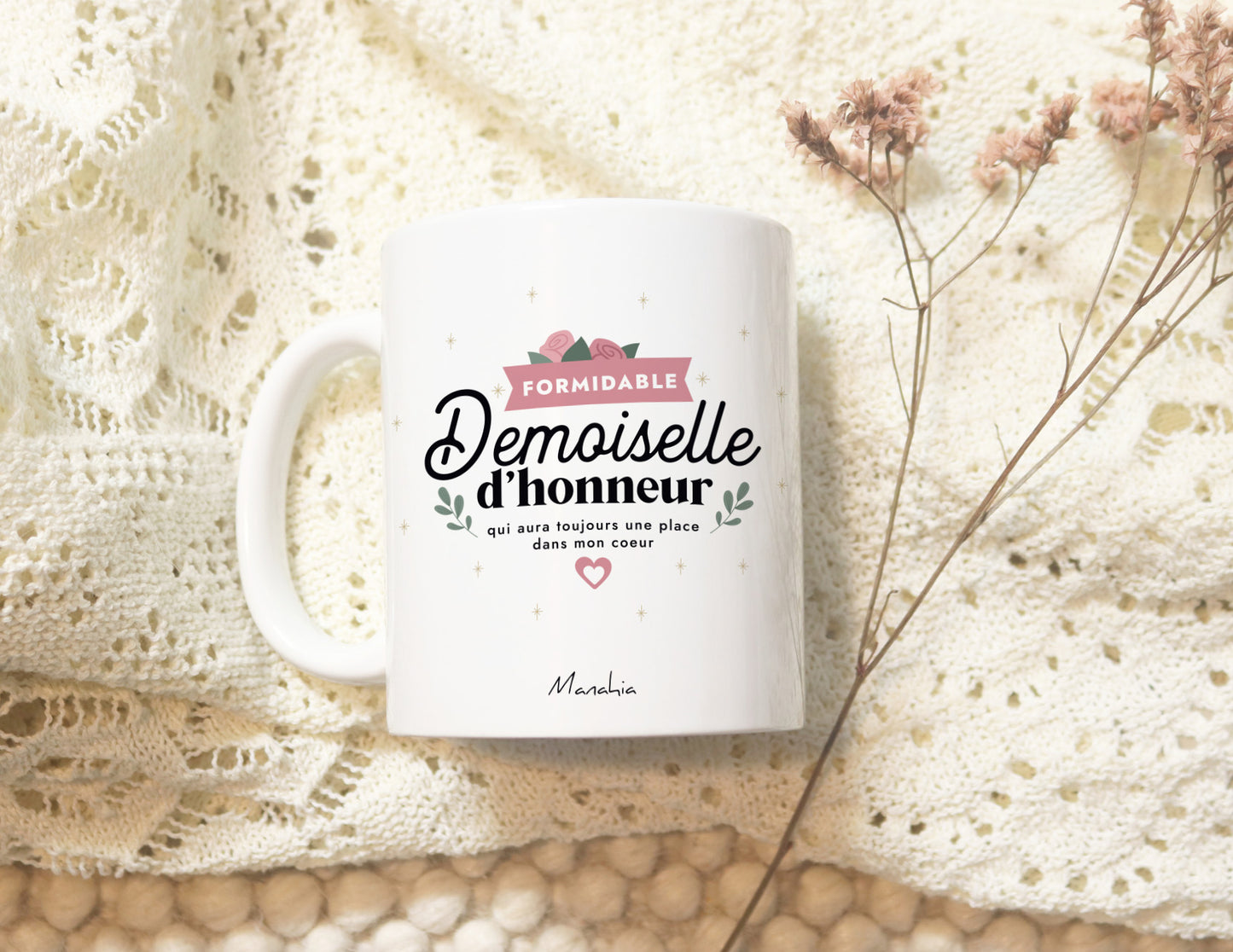 Mug demoiselle d'honneur - Formidable demoiselle d'honneur qui aura toujours une place dans mon cœur