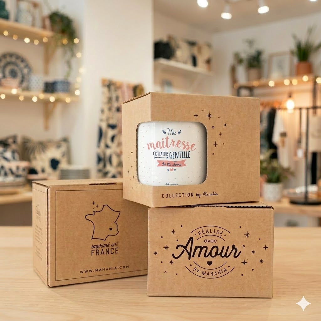 Mug maîtresse – Ma maîtresse c'est la plus gentille – cadeau maîtresse – fin d’année scolaire