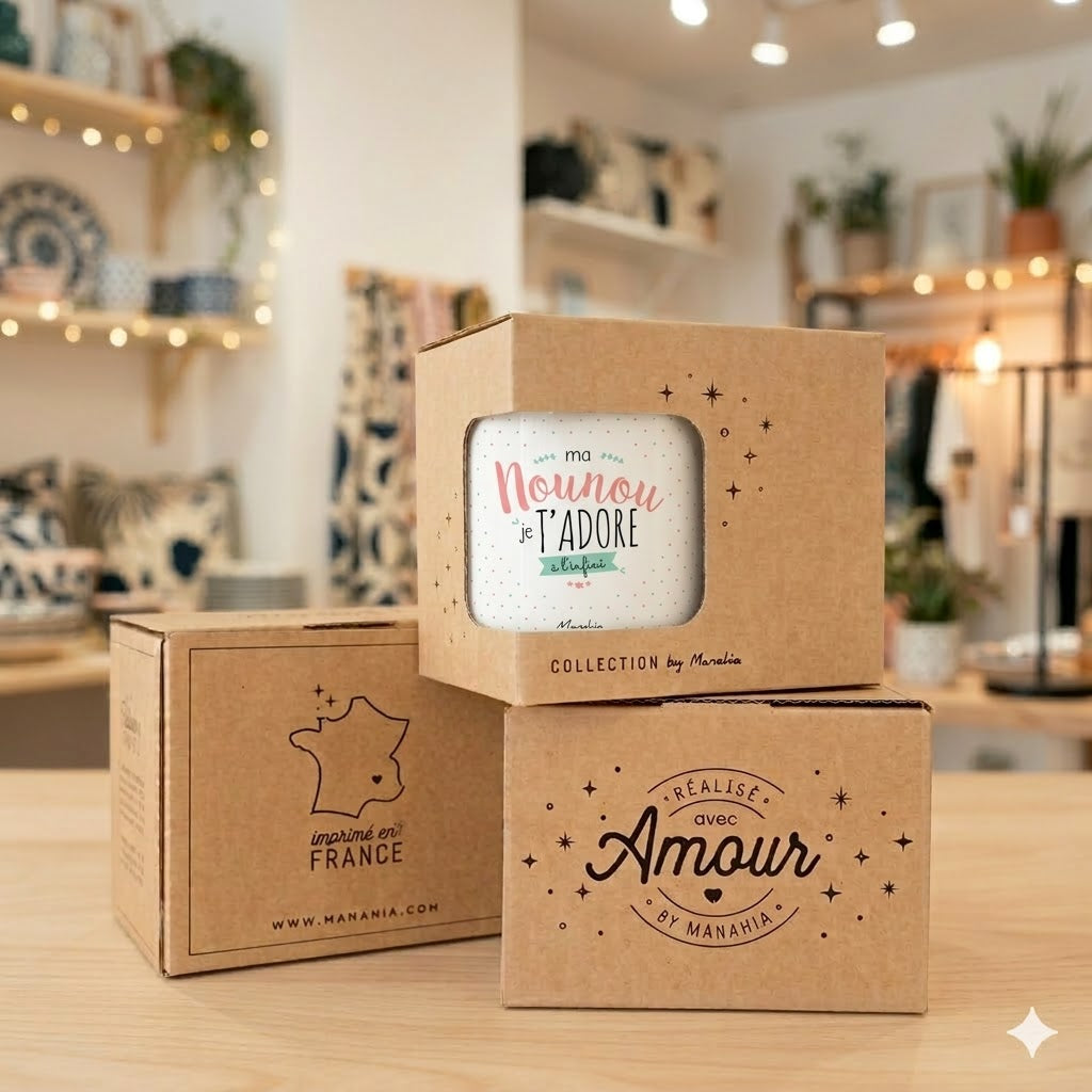 Mug nounou – Ma nounou je t'adore à l'infini – cadeau nounou – fin d’année scolaire – merci nounou