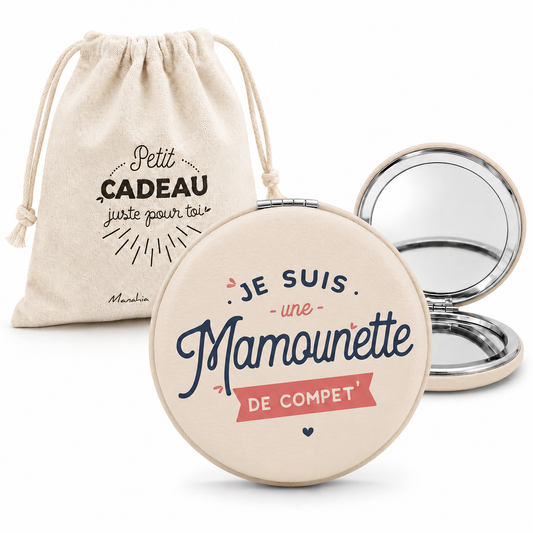 Miroir - Je suis une mamounette de compet' - cadeau maman