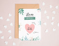 Carte à gratter tu vas être tata, modèle cœur - Manahia