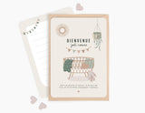 Carte de naissance Bienvenue joli coeur - Manahia