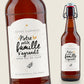 Etiquette bouteille - Notre petite famille s'agrandit - Manahia