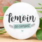 Badge - Témoin de compet' - Bleu - Manahia