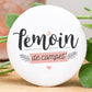 Badge - Témoin de compet' - Rose - Manahia