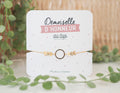 Bracelet demoiselle d'honneur cercle doré - Manahia