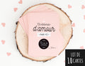 Lot de 10 cartes à gratter, on va se marier - Manahia