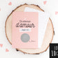 Lot de 10 cartes à gratter - On va se marier - Manahia
