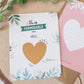 Lot de 2 cartes à gratter parrain et marraine - Cœur - Manahia