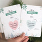 Lot de 2 cartes à gratter parrain et marraine - Cœur - Manahia
