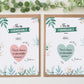 Lot de 2 cartes à gratter parrain et marraine - Cœur - Manahia