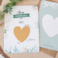 Lot de 2 cartes à gratter parrain et marraine - Cœur - Manahia