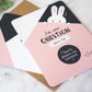 Lot de 2 cartes à gratter parrain et marraine - Lapin - Manahia