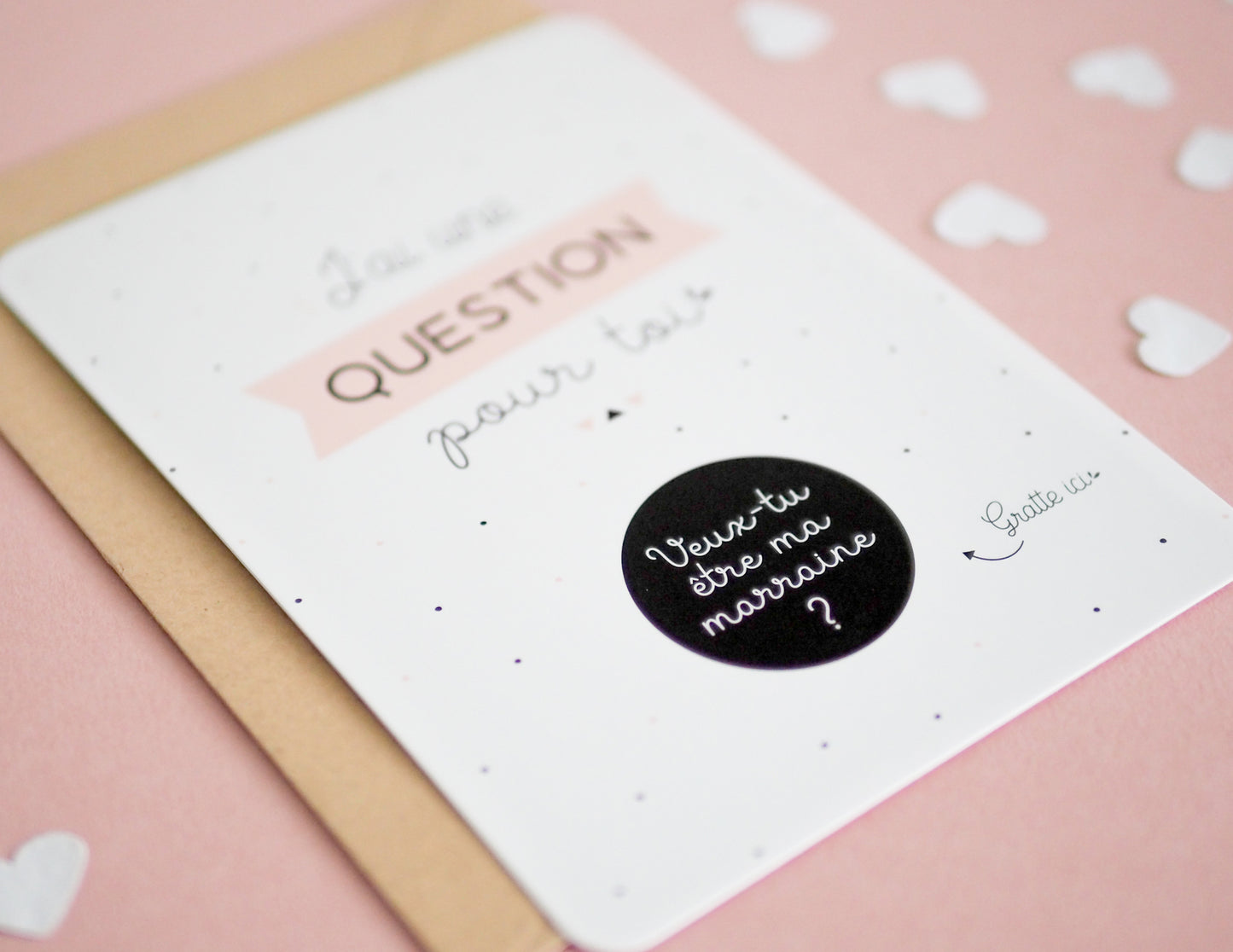 Carte à gratter - Veux-tu être ma marraine ? - Demande marraine - Manahia
