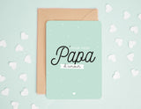 Carte fête des pères Pour mon papa d'amour - Manahia