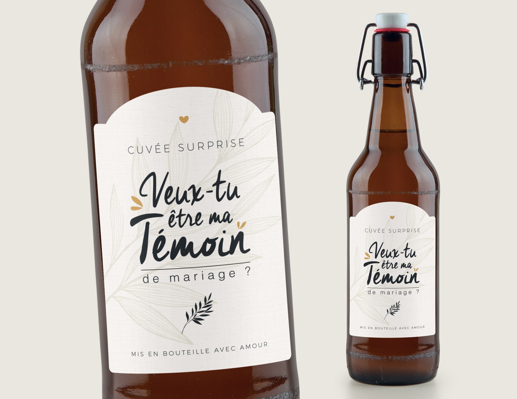4 étiquettes à Vin Humoristiques "Aaron Adoré" - Autocollants 75x110 Mm - Cadeau Pot De Départ, Anniversaire, Retraite