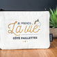 Pochette licorne Je prends la vie côté paillettes - Manahia