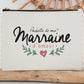 Pochette - pompon - Pochette - de ma marraine d'amour - Manahia