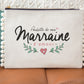 Pochette - pompon - Pochette - de ma marraine d'amour - Manahia