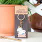 Porte-clés - licorne Je prends la vie côté paillettes - Manahia