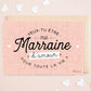 Puzzle marraine - Veux-tu être ma marraine d’amour pour toute la vie ? - Manahia
