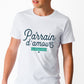 Tshirt homme - Parrain d'amour au grand coeur