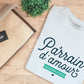 Tshirt homme - Parrain d'amour au grand coeur